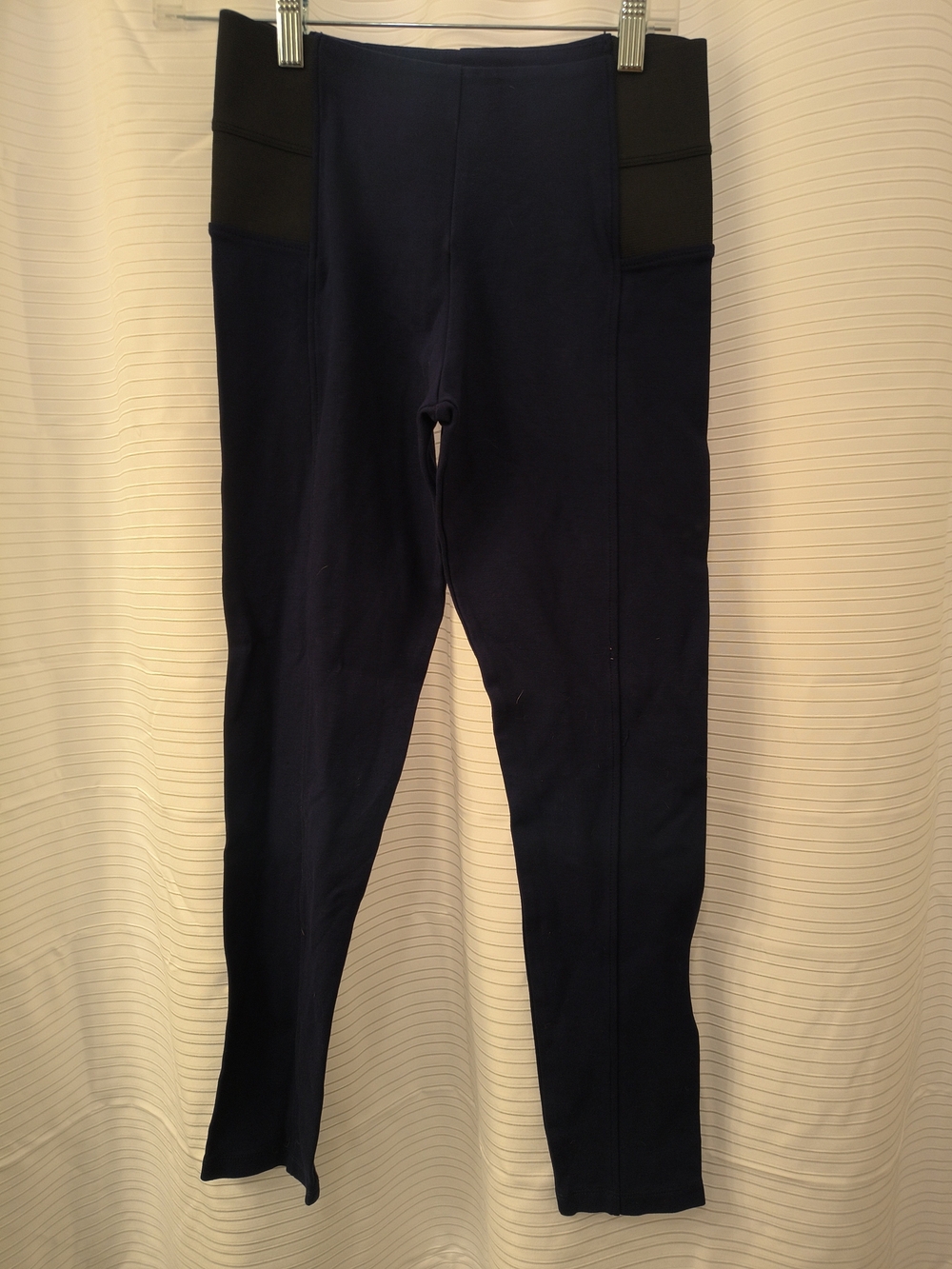 Papaya Navy Leggings with Black High Waist Panels